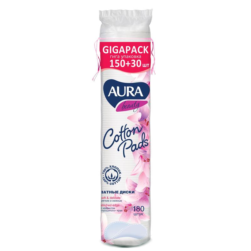 Aura (Аура) ватные диски 180шт