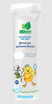 Dr.Tuttelle (Доктор Туттелле) ватные диски детские, 100 шт