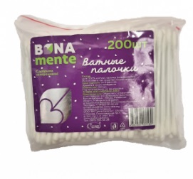 Ватные палочки Bona Mente, 200 шт