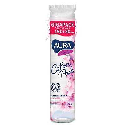 Aura (Аура) ватные диски 180шт