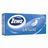 Платочки Бумажные Носовые Zewa (Зева) Deluxe 3 слоя, 10 х10шт, Эссити ООО
