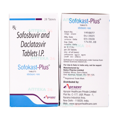 Sofokast Plus 400 мг + 90 мг упаковка оригинального препарата