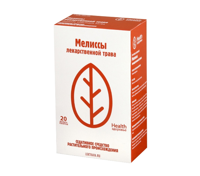 Мелиссы трава, фильтр-пакеты 1,5г, 20 шт