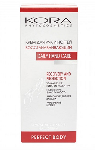Kora (Кора) крем для рук и ногтей восстанавливающий 100мл