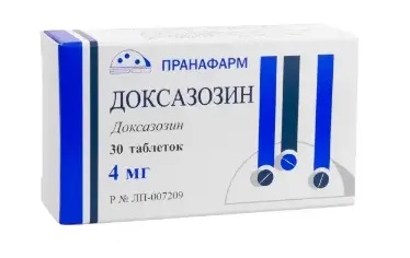 Доксазозин, таблетки 4мг, 30 шт