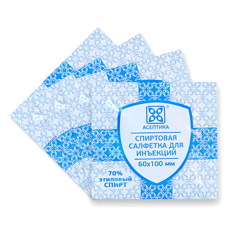 Асептика салфетки спиртовые 60х100мм, 30 шт