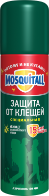 Mosquitall (Москитолл) СпецЗащита аэрозоль от клещей 150 мл