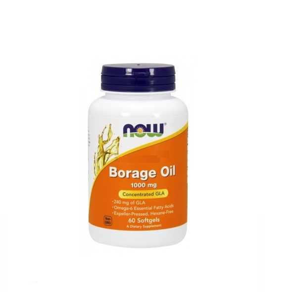 Now Foods (Нау Фудс) Борадж Ойл огуречника масло, капсулы 60 шт БАД