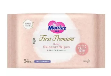 Merries (Меррис) салфетки влажные детские запасной блок 54 шт