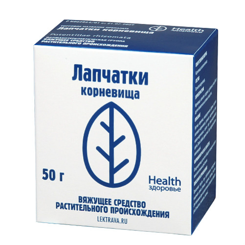 Лапчатки корневища, пачка 50г