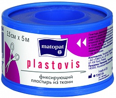 Matopat Platovis (Матопат) пластырь 2,5см х 5м, 1 шт