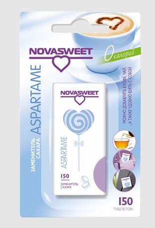 Новасвит подсластитель столовый Аспартам, таблетки 150шт