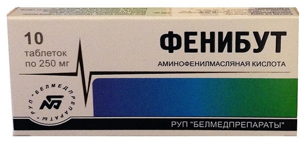 Фенибут, таблетки 250мг, 10 шт