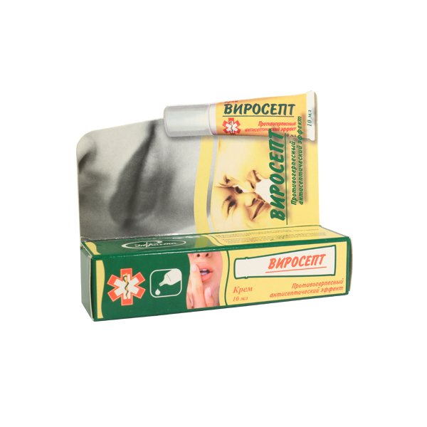 Виросепт, крем против герпеса, 10мл