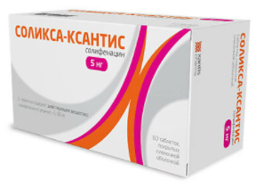 Соликса-Ксантис, таблетки, покрытые пленочной оболочкой 5мг, 60 шт