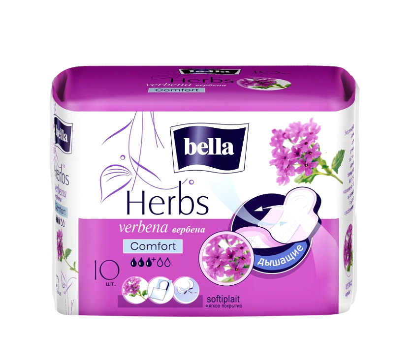 Bella (Белла) прокладки Herbes Comfort экстрактом Вербены 10 шт
