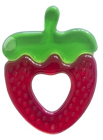 Будь здоров, прорезыватель с водой Клубника, 1 шт