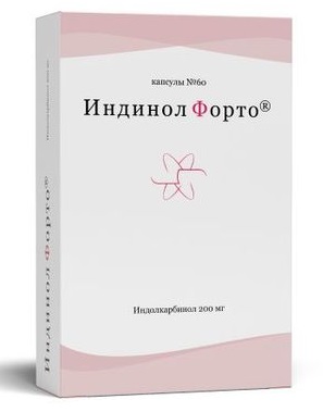 Индинол Форто, капсулы 200мг, 60 шт