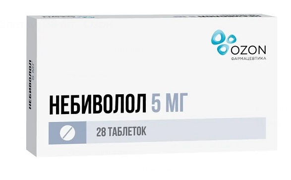 Небиволол, таблетки 5мг, 28 шт