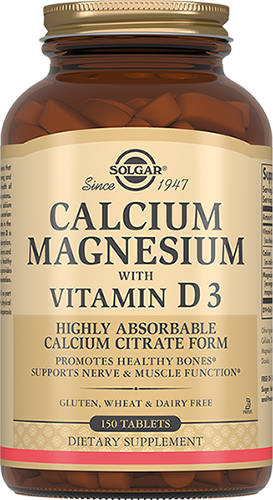 Solgar (Солгар) Кальций, Магний с витамином Д3, таблетки 150 шт БАД