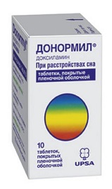 Донормил, таблетки, покрытые пленочной оболочкой 15мг, 10 шт