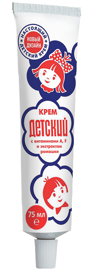 Детский крем, с витаминами A,F и ромашкой, 75мл