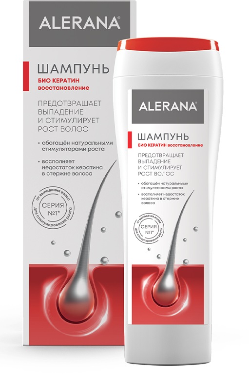 Алерана шампунь Био Кератин восстанавливающий, 250мл