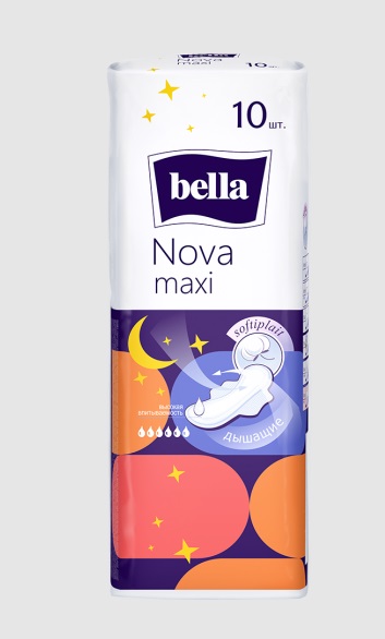 Bella (Белла) прокладки Nova Maxi белая линия 10 шт