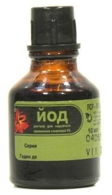 Йод, раствор спиртовой 5%, 10мл