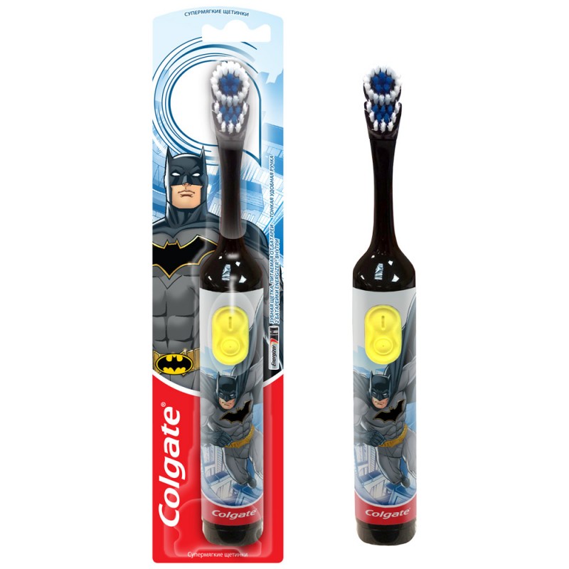 Колгейт (Colgate) Зубная щетка детская электрическая Batman, 1 шт