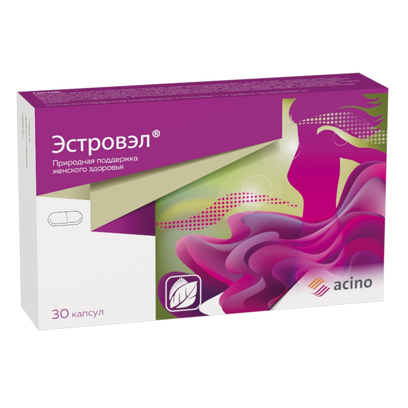 Эстровэл, капсулы 520мг, 30 шт БАД
