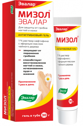 Мизол, антигрибковый гель для наружного применения, 30г
