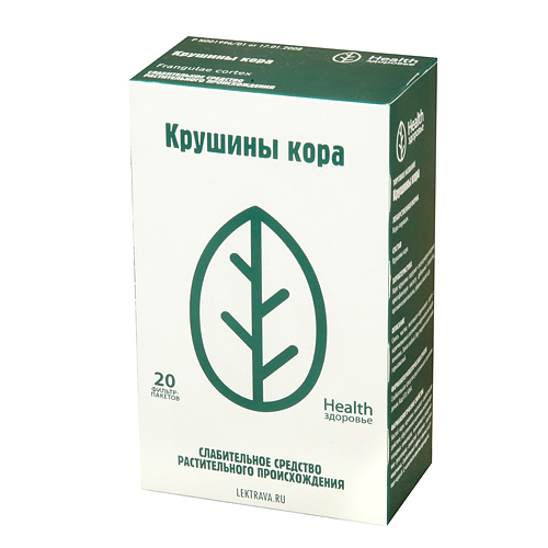 Крушины кора, фильтр-пакеты 1,5г, 20 шт