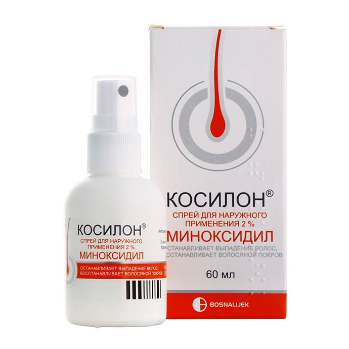 Косилон, спрей для наружного применения 2%, флакон 60мл