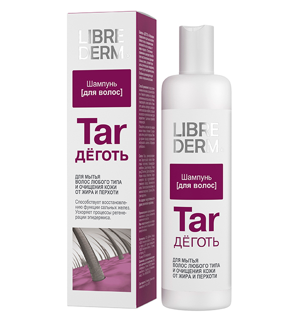 Librederm (Либридерм) шампунь для волос Деготь, 250мл