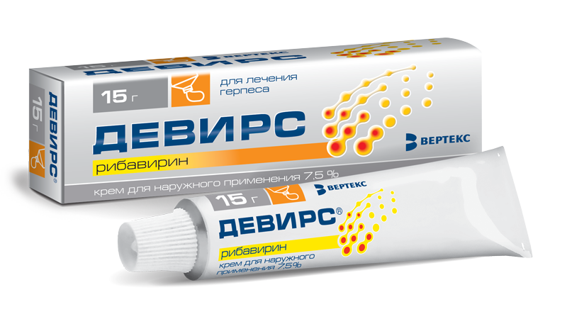 Девирс, крем для наружного применения 7,5%, туба 15г