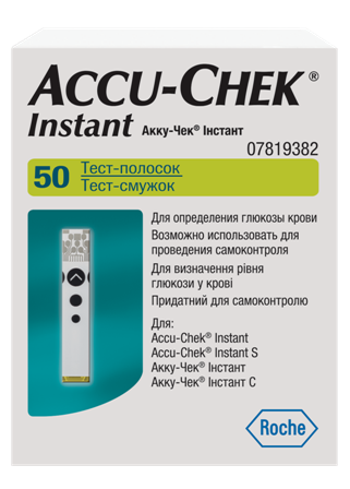 Тест-полоски Accu-Chek Instant (Акку-Чек), 50 шт