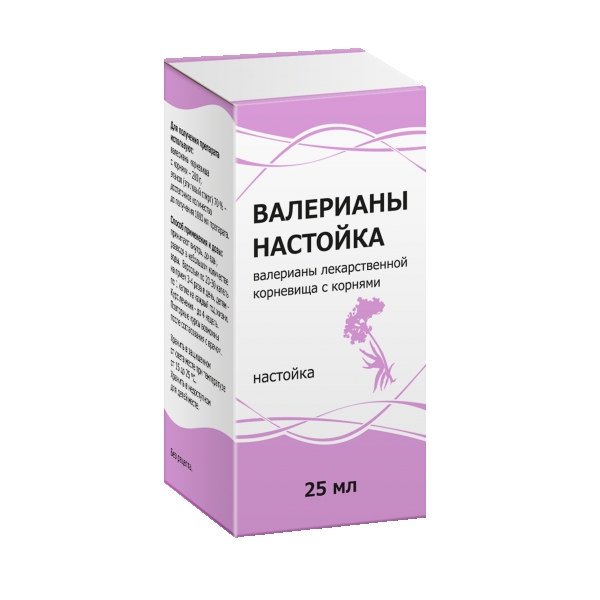 Валериана настойка, флакон 25мл
