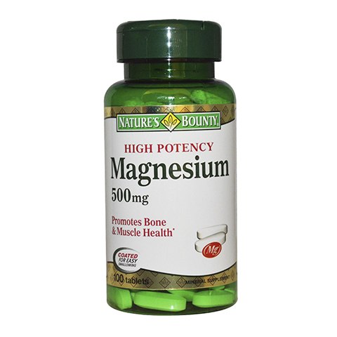 Nature's Bounty (Нэйчес Баунти) Магний 500мг, таблетки 100 шт БАД