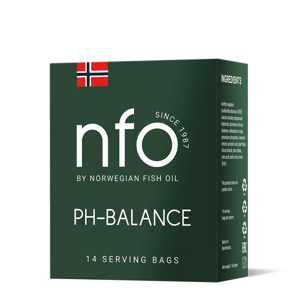 Norwegian Fish Oil (Норвегиан Фиш Оил) рН-баланс, порошок, пакетик 10г, 14 шт БАД