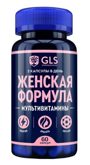 GLS (ГЛС) Женская формула Мультивитамины, капсулы, 60шт БАД