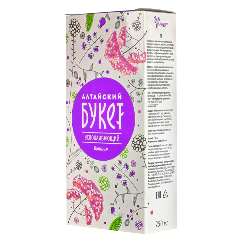 Бальзам Алтайский букет Успокоительный, флакон 250мл БАД