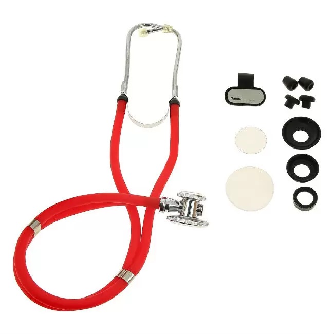 Стетоскоп Amrus (Амрус) 04-АМ602 Раппопорта медицинский, красный