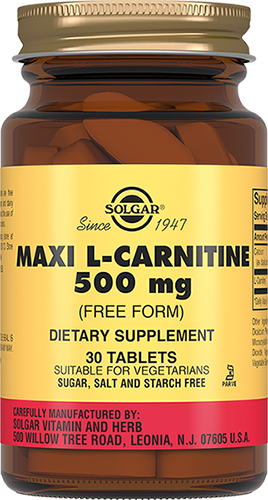 Solgar (Солгар) L-Карнитин 500мг, таблетки 30 шт БАД