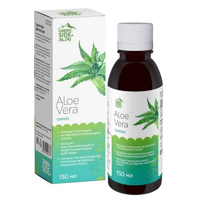 Алоэ сироп Доктор Грин, флакон 150мл БАД
