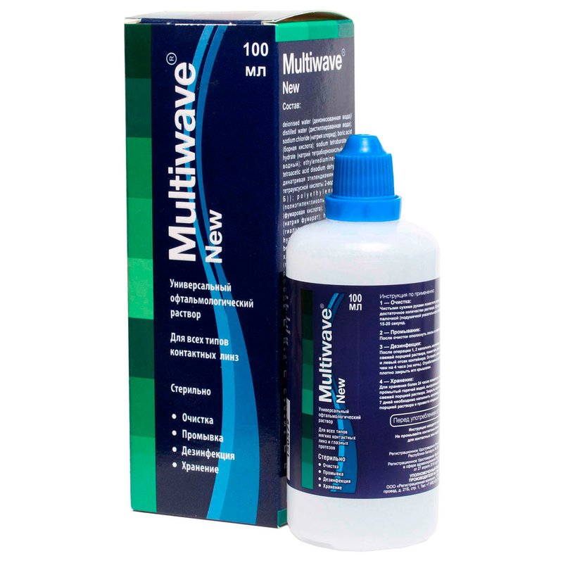 Раствор для контактных линз Multiwave New фл 100мл