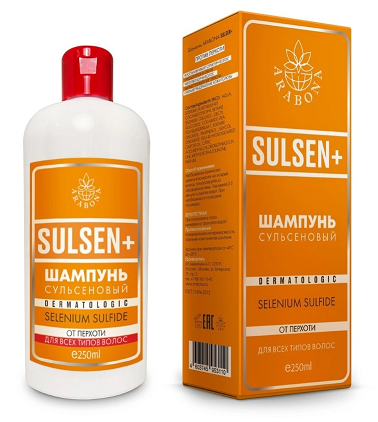 Arabona (Арабона)Сульсен+ шампунь от перхоти, флакон 250мл