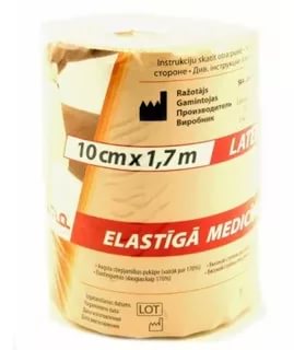 Бинт эластичный Лаума с застежкой 1,7мх10см