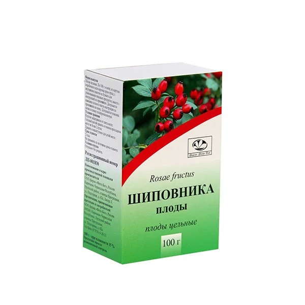 Шиповника плоды, пачка 100г