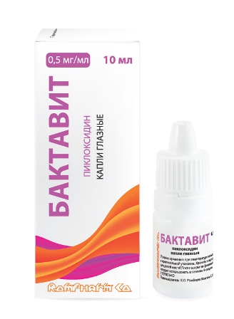 Бактавит, капли глазные 0,5мг/мл, флакон-капельница 5мл